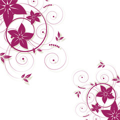 Abstract flowers background with place for your text