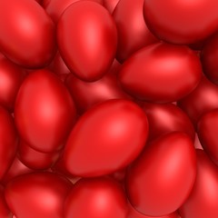 This is to illustrate the red easter eggs