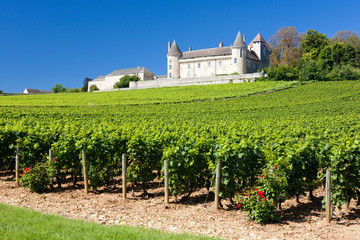 Fototapeta na wymiar Chateau de Rully z winnic, Burgundii, Francja