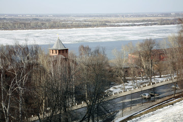 Nizhny Novgorod: river Volga and Kremlin