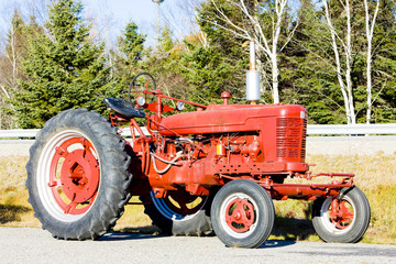tractor near Jonesboro, Maine, USA