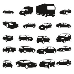 Collection de silhouettes de voitures - Cars shadows