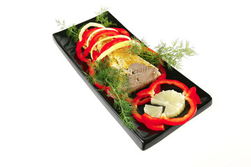 tuna chunk with cream sauce