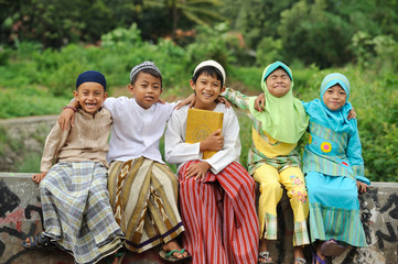 Group of Muslim Kids