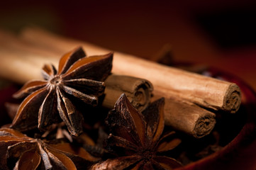 badiane, cannelle