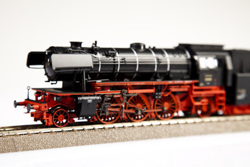 Fototapeta premium Closeup old locomotive