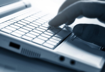 Working with the laptop