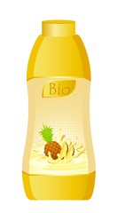 design of packing milky products with fruit