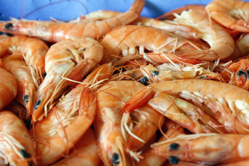 barquette de crevettes