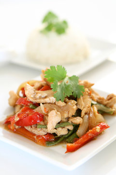Thai Food - Pad Kra Prow Chicken