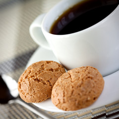 Coffee with biscotti