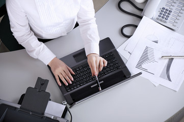 Workplace of businessman