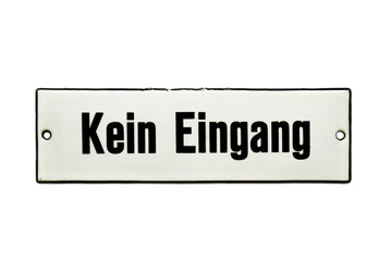 Altes Emailschild 