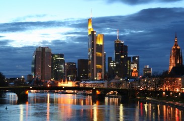 Obraz premium Skyline Frankfurt