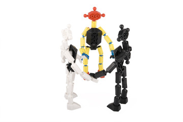 a circle with a leader