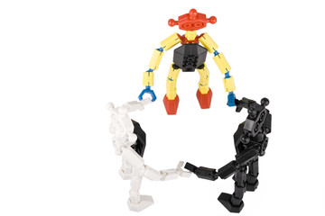 a circle with a leader