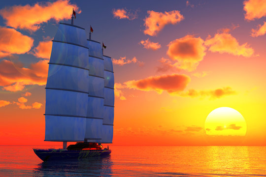 Fototapeta yacht