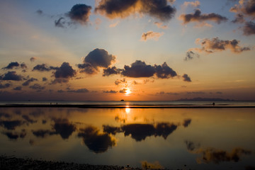 Obraz na płótnie Canvas Sunset over the beach, Koh Samui, Thailand.