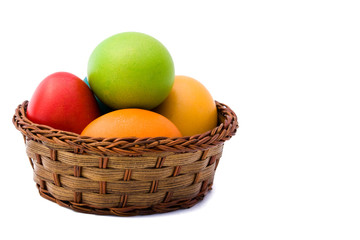 Basket With Easter Eggs