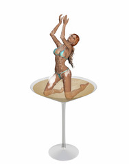 plantschen im martiniglas