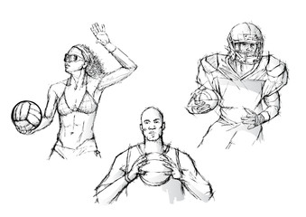 sketching of the ballgames