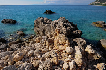 Stony shore, Mediterranean Sea