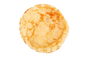 One whole grilled crepe isolated