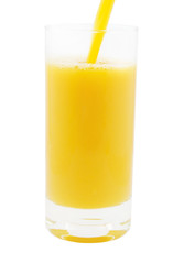 Orange juice pouring