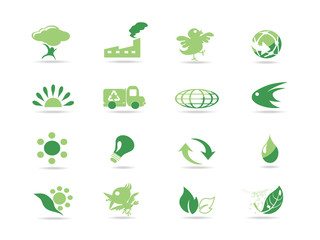 simple green eco icons