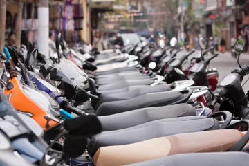 Wandaufkleber Hanoi Vietnam  Hauptstadt der Motorräder © Jens Ottoson