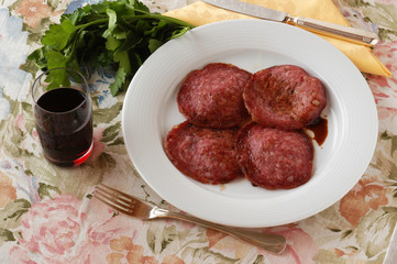 Soppressata arrosto all aceto - Antipasti del Veneto