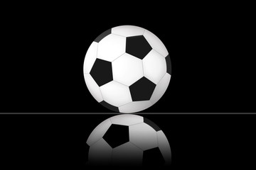 Obraz premium Single Ball with Reflection