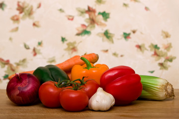 Colorful fresh vegetables