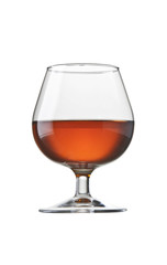brandy cognac glass isolated