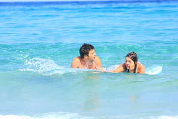 relaxing at the beach,