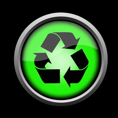 Obraz premium The ecological button