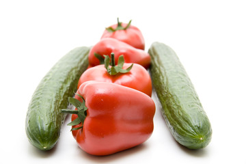Gurken und Paprika