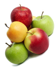 group of coloured fresh apples