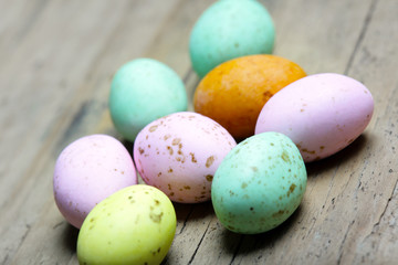 Fototapeta na wymiar colored easter eggs
