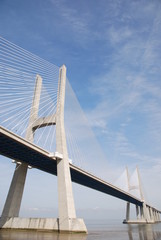 Naklejka premium Most Vasco da Gama w Lizbonie, Portugalia