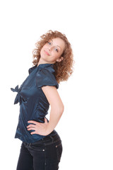 Beautiful young fashion woman