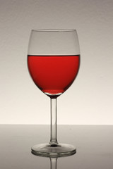 red wine in glass