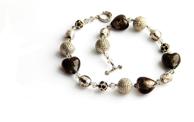 Creative beads from glass and silver