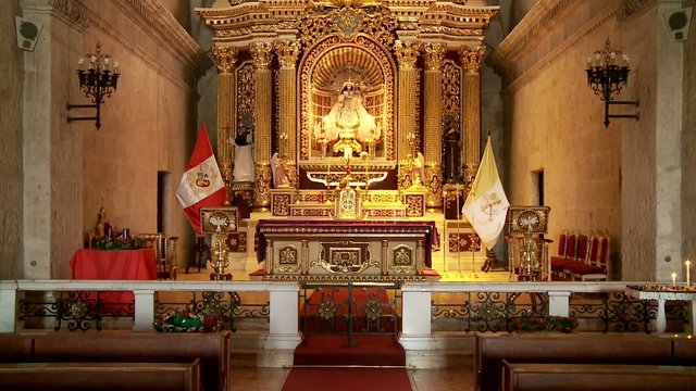 Kirche, Altar, Peru, Arequipa