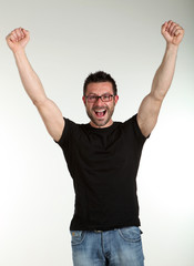 homme gagnant