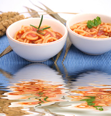 Nudeln in Tomatensauce