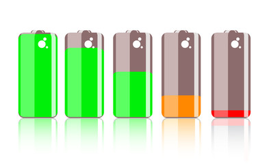 Colorful battery icon