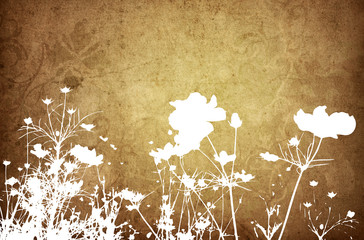 floral style textures with space for text or image