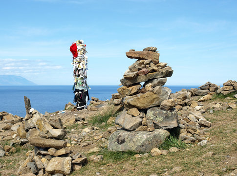 am Nordkap der Baikalinsel Olchon