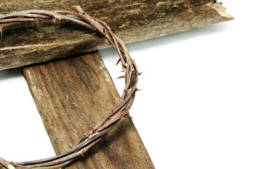 crown of thorns and cross